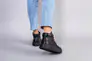Ботинки женские кожаные черные на шнурках демисезонные Фото 5