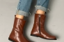Черевики жіночі шкіряні руді зимові Фото 2