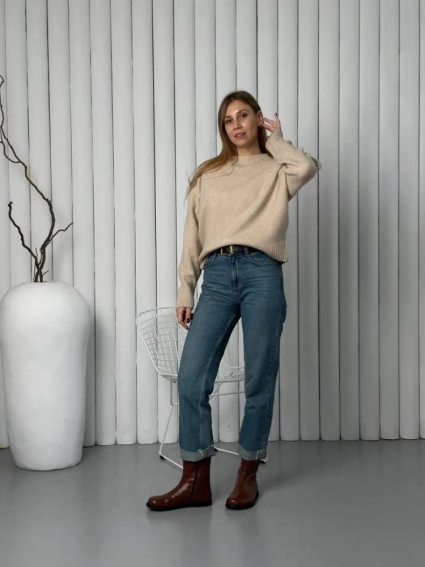 Черевики жіночі шкіряні руді зимові фото 8 — інтернет-магазин Tapok