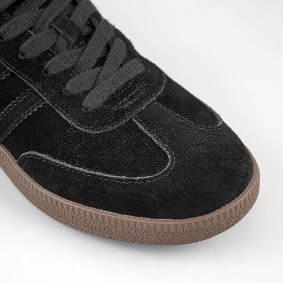 Кеды женские замшевые 594021 Черные фото 4 — интернет-магазин Tapok
