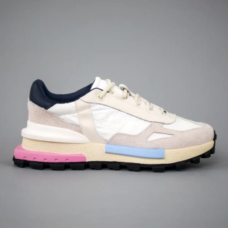 Кроссовки женские замш и текстиль 594230 Молочные