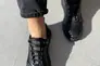 Кросівки чоловічі шкіряні чорні на чорній підошві Фото 7