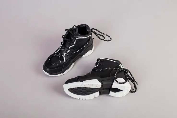 Кросівки на хлопчика шкіряні чорні на байку фото 5 — інтернет-магазин Tapok