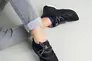 Чорні шкіряні кросівки з вставками сітки для хлопчика Фото 9
