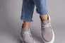 Ботинки женские замшевые серые на белой подошве демисезонные Фото 3