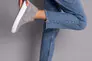 Ботинки женские замшевые серые на белой подошве демисезонные Фото 6