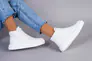Черевики жіночі шкіряні білі на шнурках демісезонні Фото 7