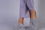 Туфли женские замшевые серого цвета на низком ходу Фото 2