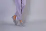 Туфлі жіночі замшеві сірого кольору на низькому ходу Фото 3