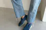 Лофери жіночі замшеві кольору джинс Фото 2