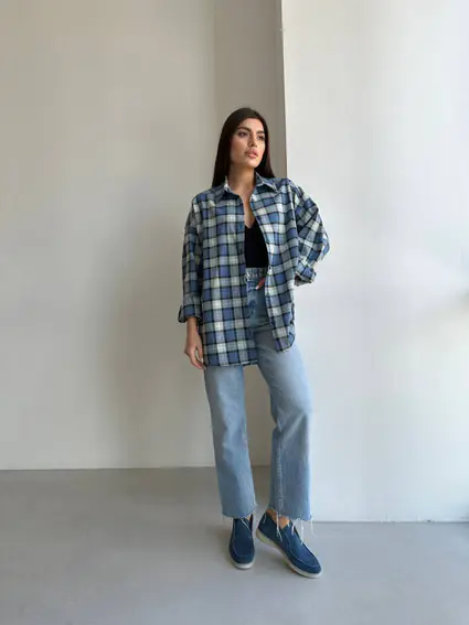 Лофери жіночі замшеві кольору джинс фото 8 — інтернет-магазин Tapok