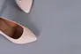 Човники жіночі шкіряні колір пудра каблук 9 см Фото 11