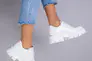 Туфлі жіночі шкіра наплак білі на шнурках Фото 8