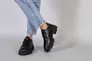Туфлі жіночі шкіряні чорного кольору на шнурках Фото 5