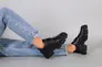 Туфли женские кожаные черного цвета на шнурках Фото 7