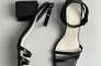 Босоножки женские кожаные черные на устойчивом каблуке Фото 27