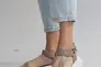 Жіночі босоніжки шкіряні літні бежеві Multi-shoes STREET Фото 1