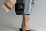 Женские шлепанцы кожаные летние бежевые Emirro 10518-505 Фото 8