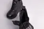 Кросівки жіночі шкіра флотар чорного кольору на хутрі Фото 10