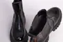 Ботинки женские кожа наплак черного цвета на черной подошве Фото 9