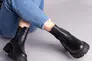 Ботинки женские кожаные черные с резинкой демисезонные Фото 4