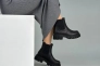 Ботинки женские кожаные черные с резинкой демисезонные Фото 14