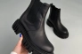 Ботинки женские кожаные черные с резинкой демисезонные Фото 24