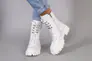 Ботинки женские кожаные белые демисезонные Фото 3