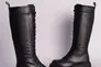 Чоботи жіночі шкіряні чорного кольору зі шнурівкою демісезонні Фото 9