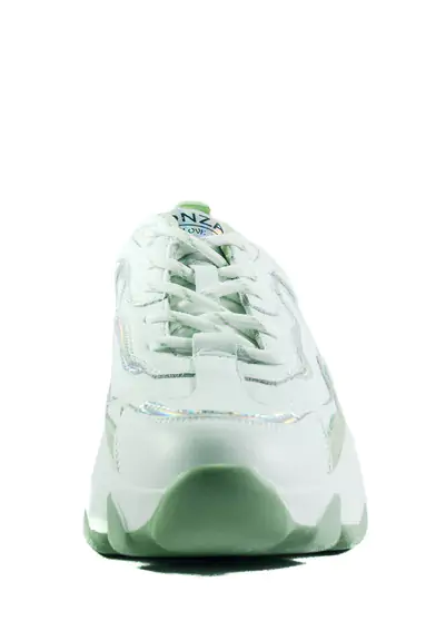 Кроссовки демисезон женские Lonza T012-15 бело-зеленые фото 4 — интернет-магазин Tapok