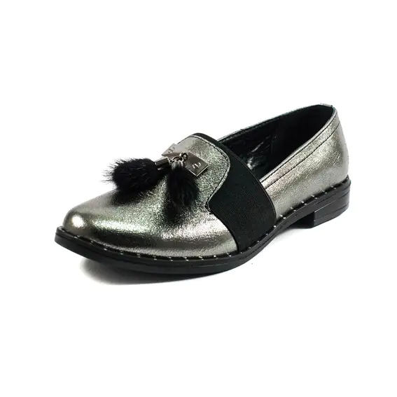 Туфли женские AmeLi AL105 серебрянная кожа фото 1 — интернет-магазин Tapok