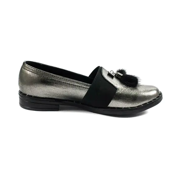 Туфли женские AmeLi AL105 серебрянная кожа фото 2 — интернет-магазин Tapok