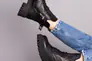 Ботинки женские кожаные черного цвета на байке Фото 5