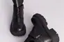 Ботинки женские кожаные черного цвета на байке Фото 7