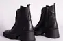 Ботинки женские кожаные черного цвета на небольшом каблуке Фото 13