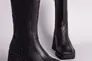 Полусапожки женские кожаные черные на небольшом каблуке Фото 9