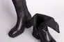 Полусапожки женские кожаные черные на небольшом каблуке Фото 10