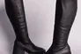 Сапоги женские кожаные черные на небольшом каблуке Фото 7