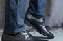 Мужские туфли кожаные весна/осень черные Belvas 31 на шнурках Фото 5