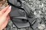 Шлепанцы женские кожаные черного цвета на каблуке Фото 24