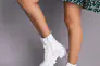 Ботинки женские кожаные белые на белой подошве Фото 3