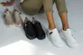 Женские кроссовки кожаные весна/осень черные Yuves 1155 на бежевой подкладке Фото 3