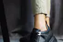 Женские кроссовки кожаные весна/осень черные Yuves 1155 на бежевой подкладке Фото 5