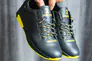 Подростковые кроссовки кожаные весна/осень черные Zangak 88 чф+желт Фото 4