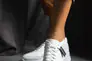 Жіночі кросівки шкіряні весна / осінь білі Yuves +1175 на бежевій підкладці Фото 6