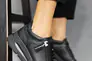 Женские кроссовки кожаные весна/осень черные Yuves 1175 на бежевой подкладке Фото 2