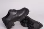 Туфлі жіночі шкіра флотар чорні на шнурівці Фото 9