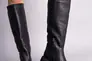 Сапоги-трубы женские кожаные черного цвета демисезонные Фото 3
