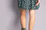 Туфли женские кожаные цвета хаки на массивной подошве Фото 4