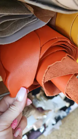 Туфли женские кожаные оранжевые на массивной подошве фото 11 — интернет-магазин Tapok